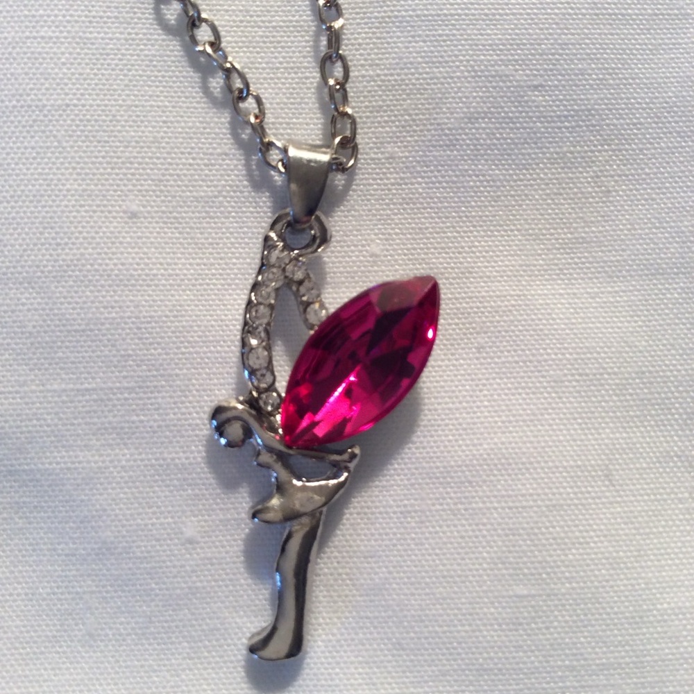 Fashion Jewelry Silver Plated Necklace Cubic Zirconia Pendant